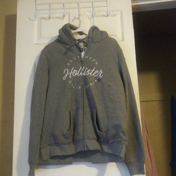 hollister fur hoodie